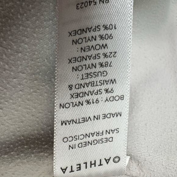 Athleta Womens Ivory Stretch High Rise Pull On Zipper Pockets Skinny Pant Size S - Picture 9 of 11